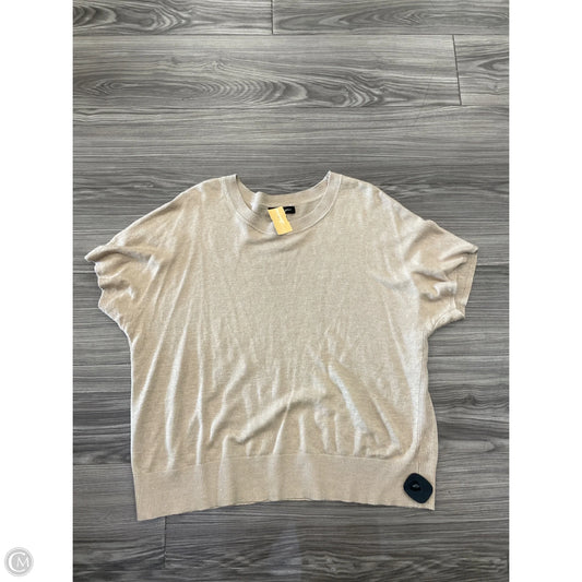 Top Short Sleeve By Banana Republic In Tan, Size: Xl