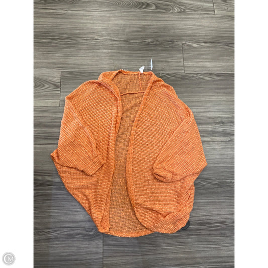 Cardigan By Clothes Mentor In Orange, Size: L