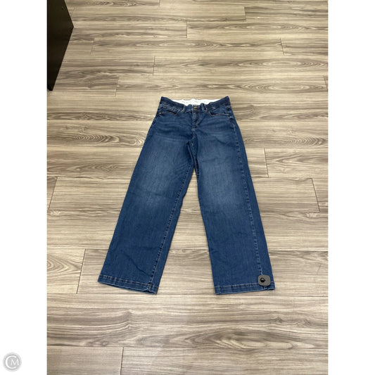 Jeans Wide Leg By St Johns Bay In Blue Denim, Size: 8
