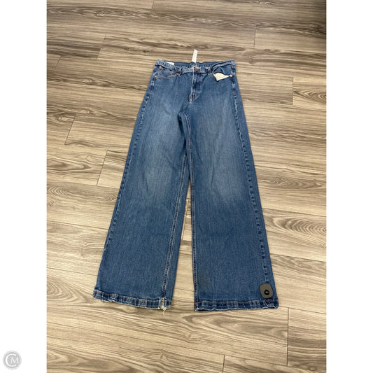 Jeans Wide Leg By Gap In Blue Denim, Size: 14