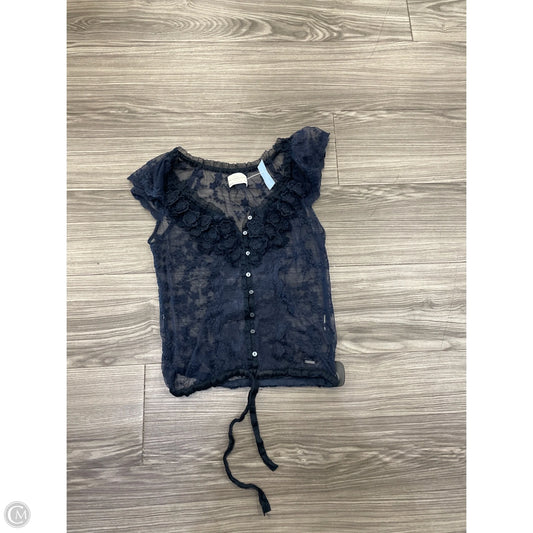 Top Short Sleeve By Abercrombie And Fitch In Navy, Size: Xs