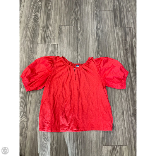 Top 3/4 Sleeve By Old Navy In Red, Size: L