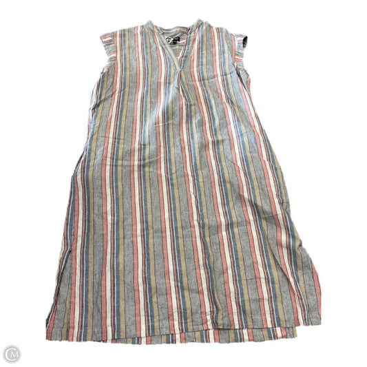 Dress Casual Midi By Jones New York In Striped Pattern, Size: 16