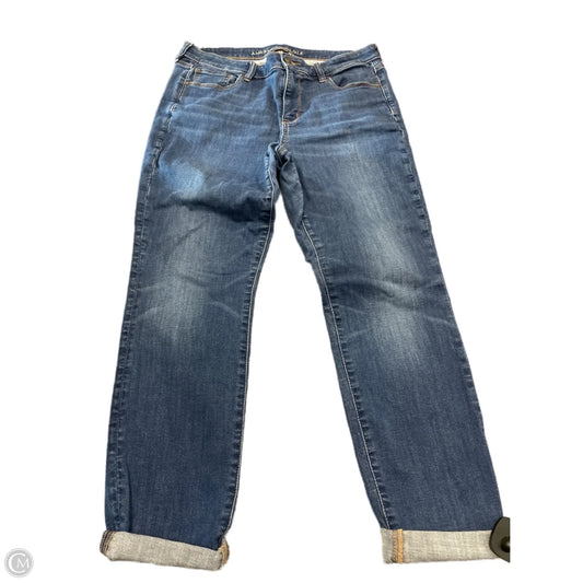 Jeans Skinny By American Eagle In Blue Denim, Size: 16