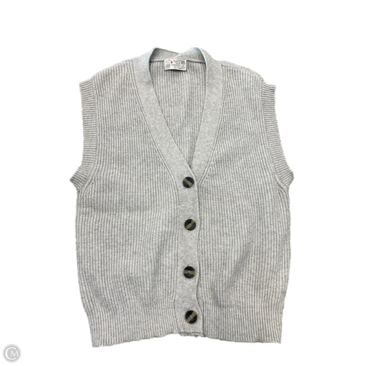 Vest Sweater By Poof In Grey, Size: M