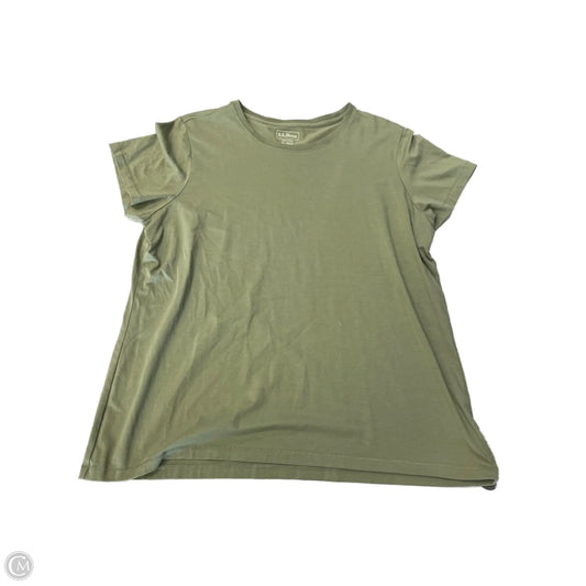 Top Short Sleeve By L.l. Bean In Green, Size: Xl