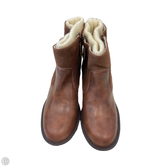 Boots Ankle Heels By Sporto In Brown, Size: 7