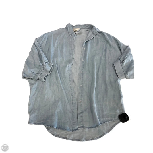 Top Long Sleeve By Clothes Mentor In Blue Denim, Size: S