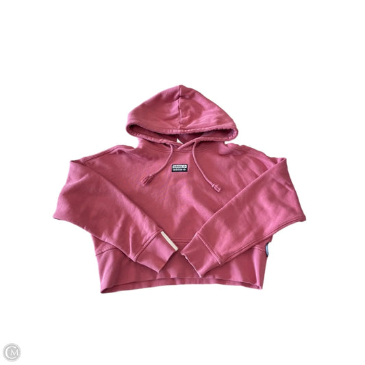 Athletic Sweatshirt Hoodie By Adidas In Pink, Size: S