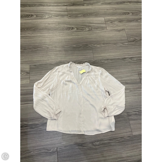 Top Long Sleeve By Cupcakes And Cashmere In White, Size: M
