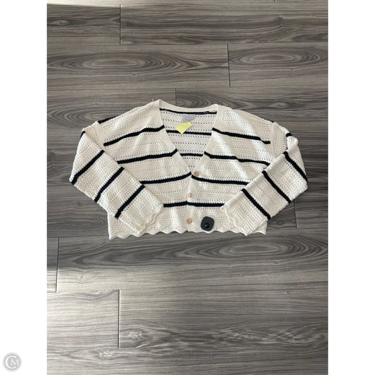 Cardigan By Clothes Mentor In Striped Pattern, Size: Xl