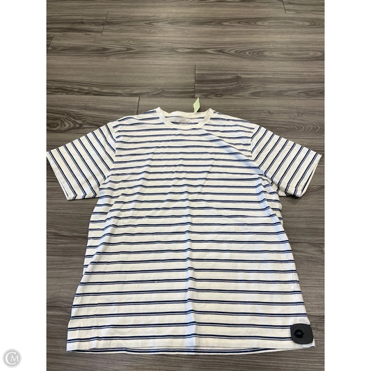 Top Short Sleeve By L.l. Bean In Striped Pattern, Size: L