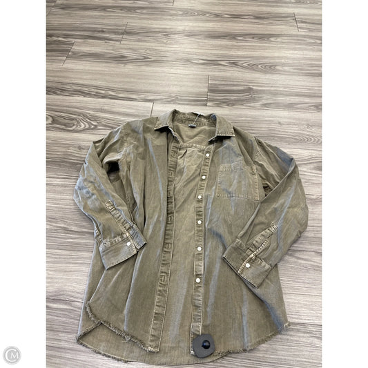 Jacket Denim By Aerie In Green, Size: M