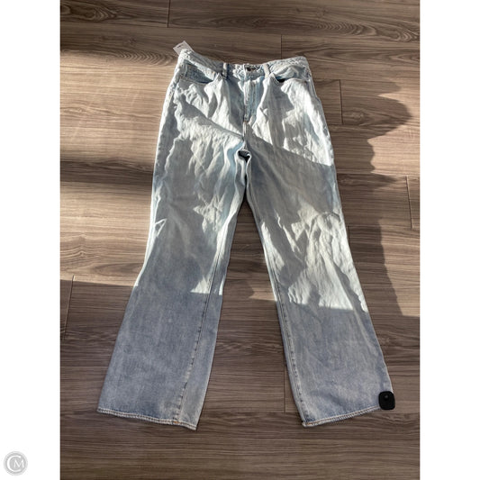 Jeans Flared By Sam Edelman In Blue Denim, Size: 16