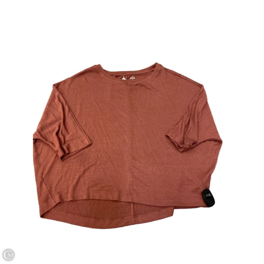 Top Short Sleeve By Ana In Brown, Size: M
