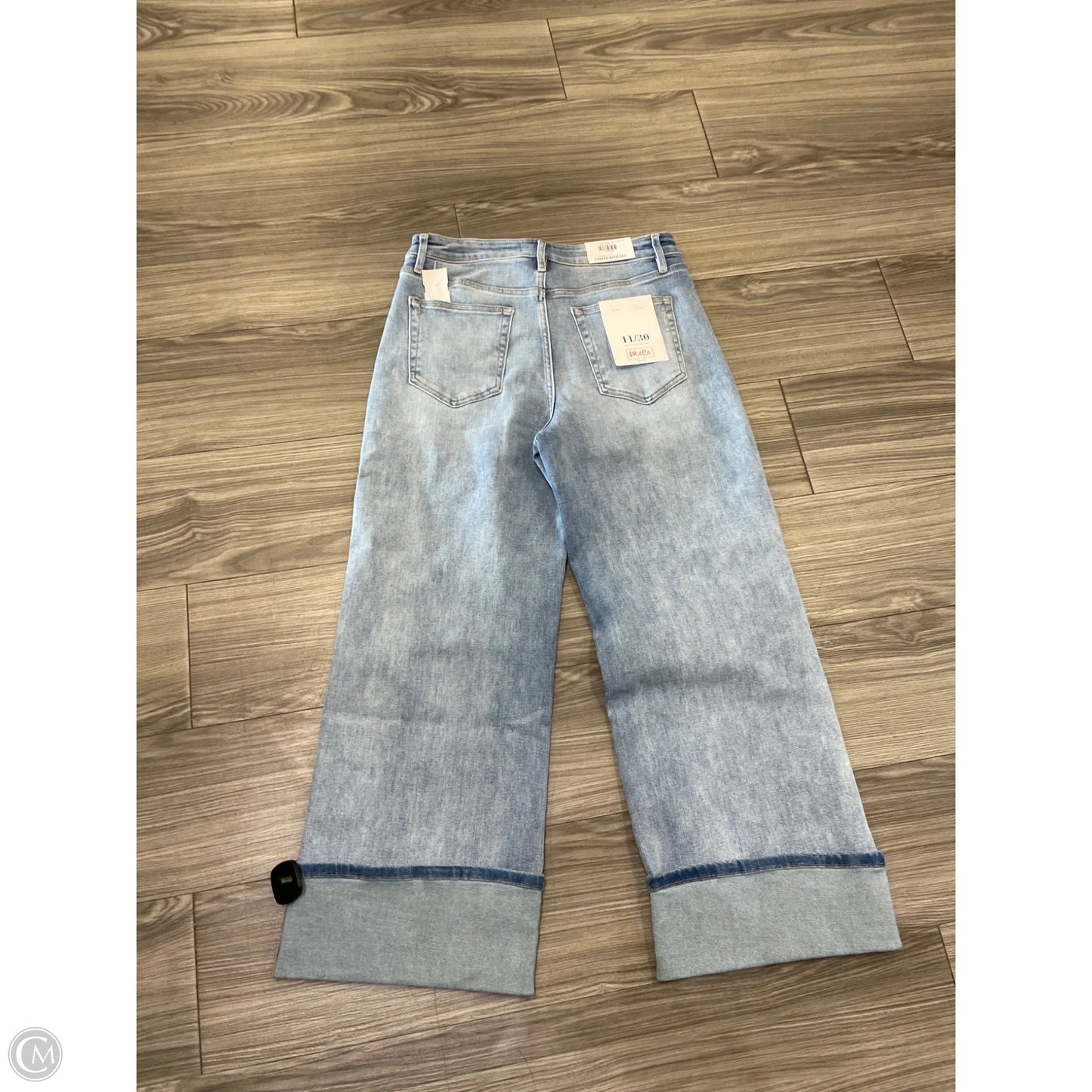 Jeans Wide Leg By Clothes Mentor In Blue Denim, Size: 12