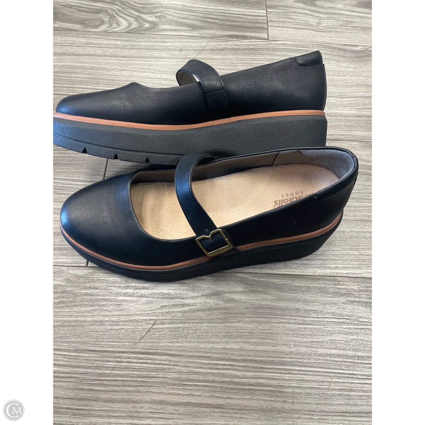 Shoes Heels Platform By Dr Scholls In Black, Size: 9