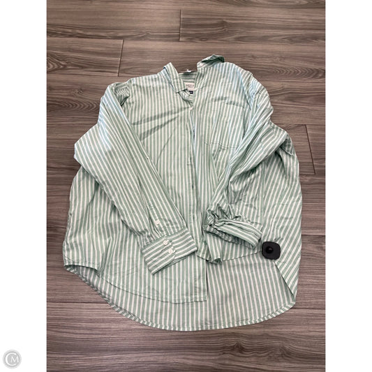 Top Long Sleeve By American Eagle In Green, Size: Xl