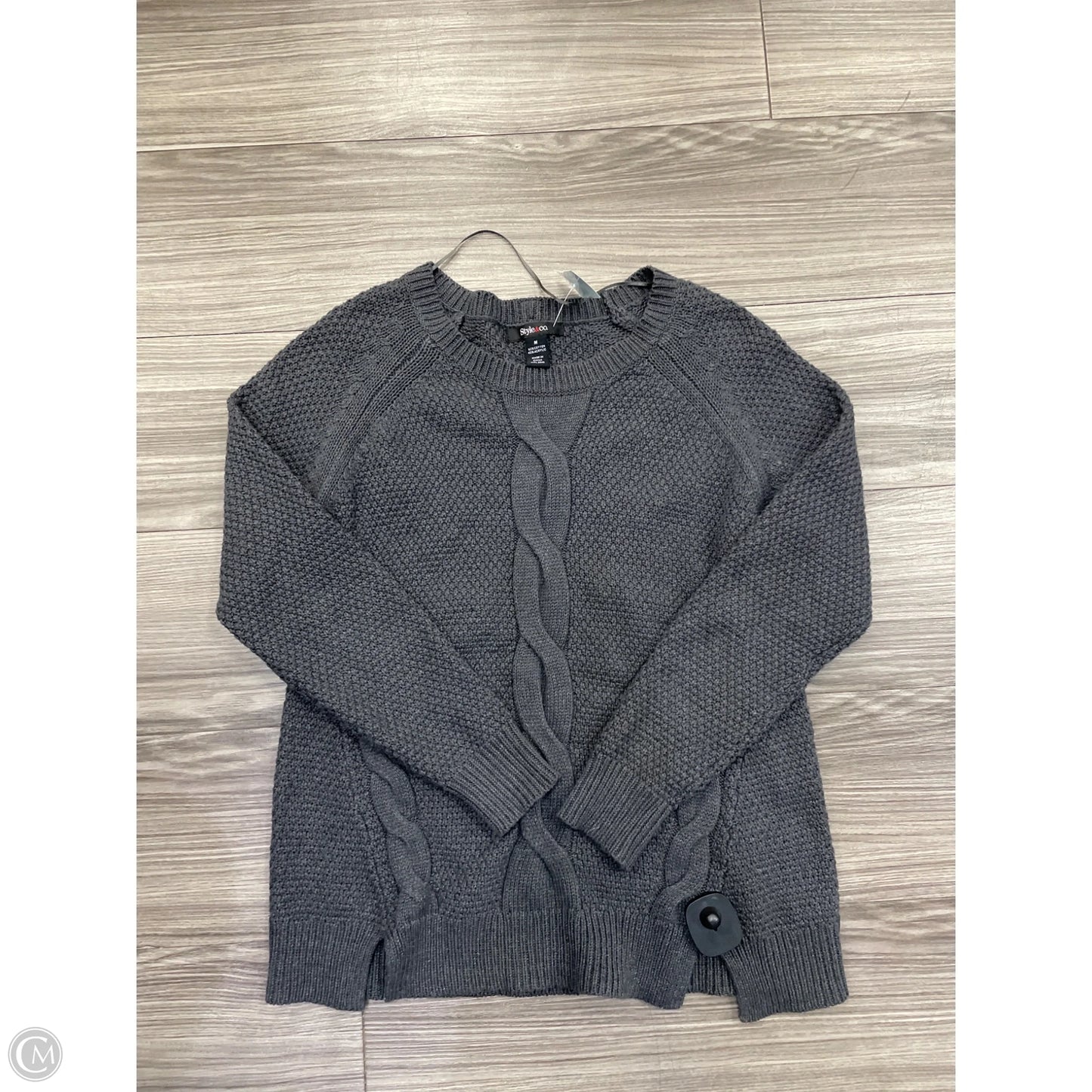 Sweater By Style And Co Collection Women In Grey, Size: M