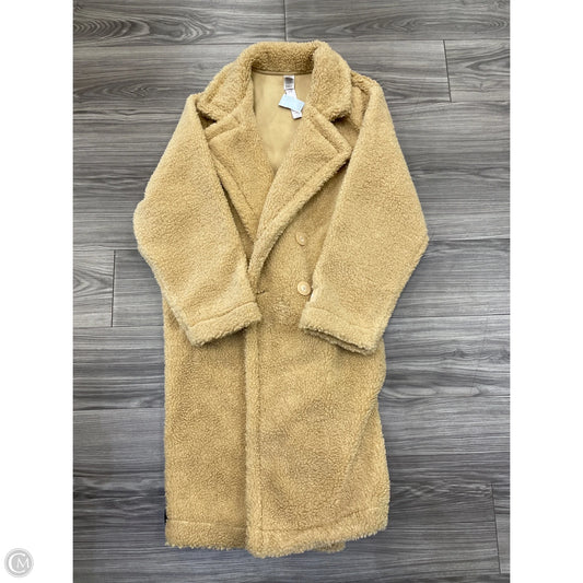 Coat Peacoat By Pink In Tan, Size: L
