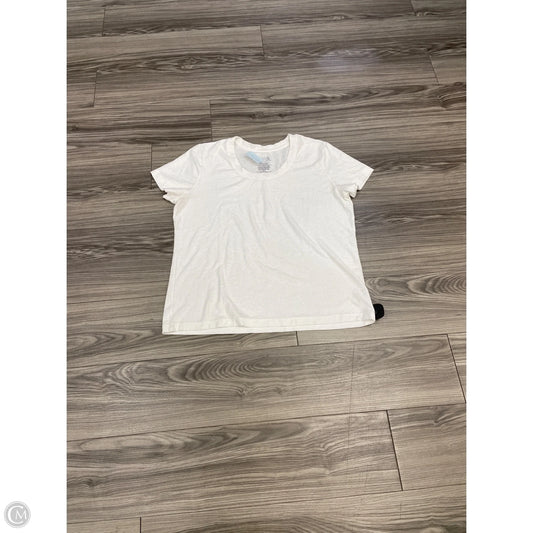 Top Short Sleeve By Time And Tru In White, Size: Xl