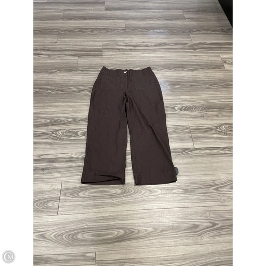 Pants Wide Leg By Nicole Miller In Brown, Size: 10