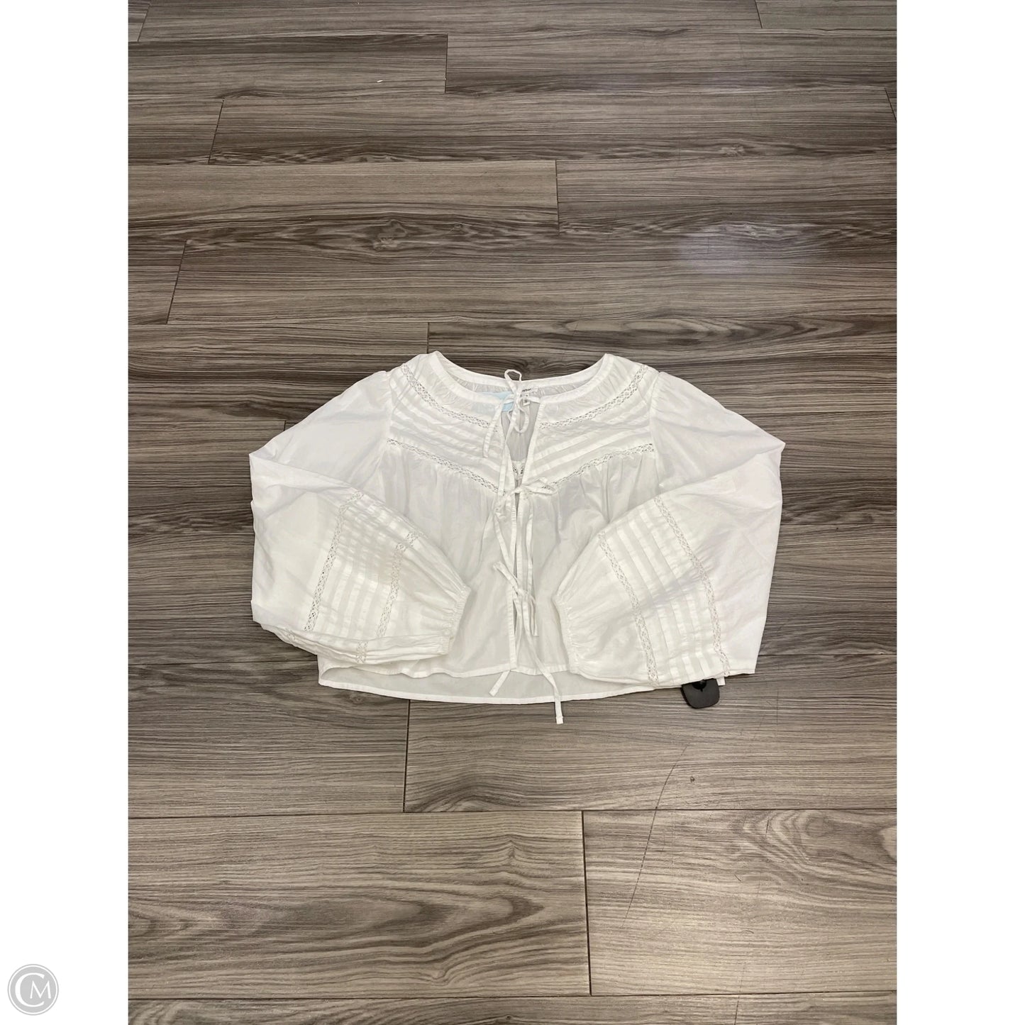 Top Long Sleeve By Aerie In White, Size: M