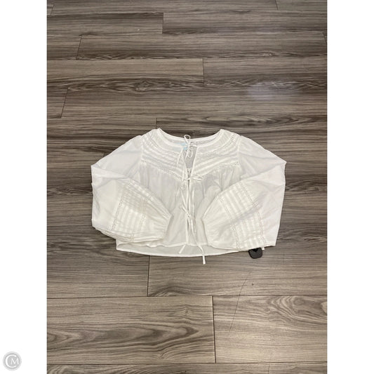 Top Long Sleeve By Aerie In White, Size: M