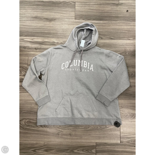 Sweatshirt Hoodie By Columbia In Grey, Size: 3x