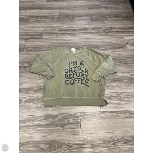 Top Long Sleeve By Maurices In Green, Size: 2x