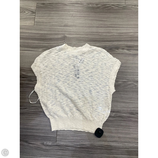 Top Short Sleeve By White House Black Market In Beige, Size: S