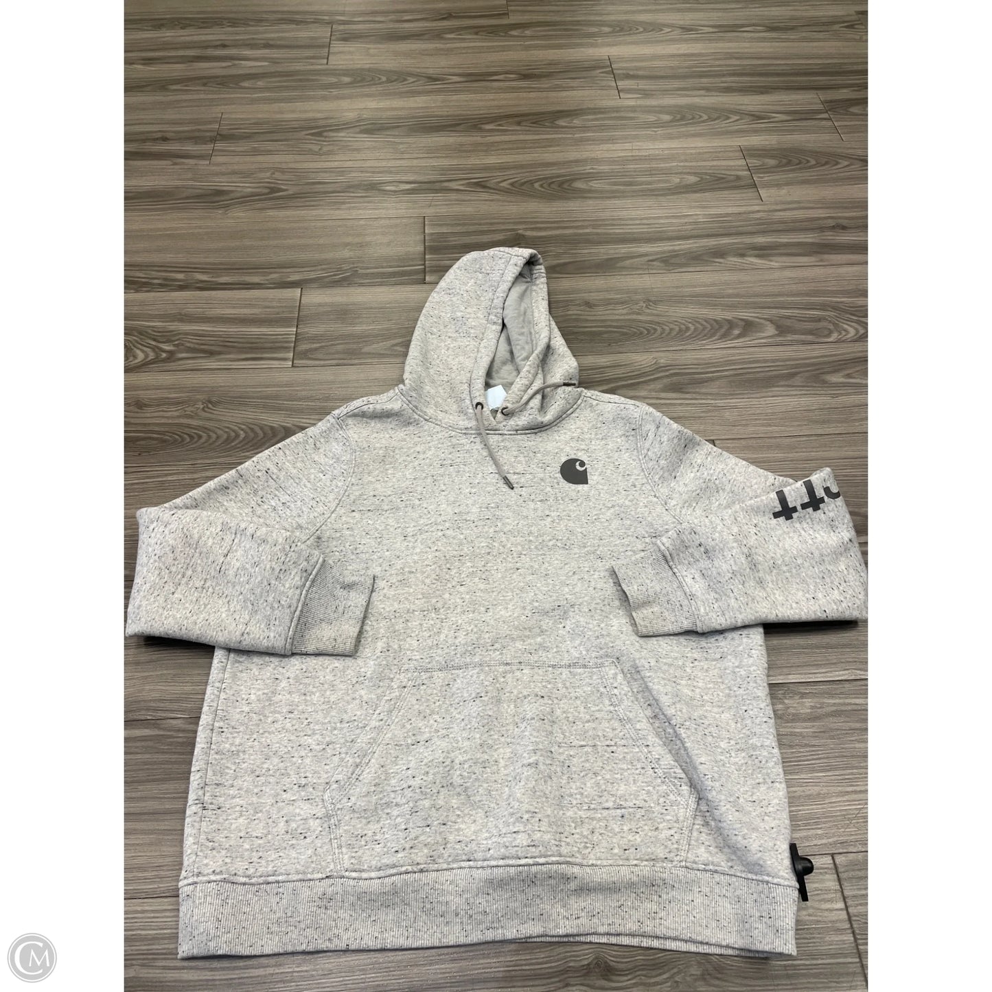 Sweatshirt Hoodie By Carhartt In Grey, Size: Xxl