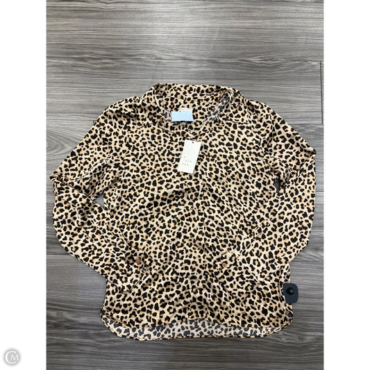Blouse Long Sleeve By A New Day In Animal Print, Size: S