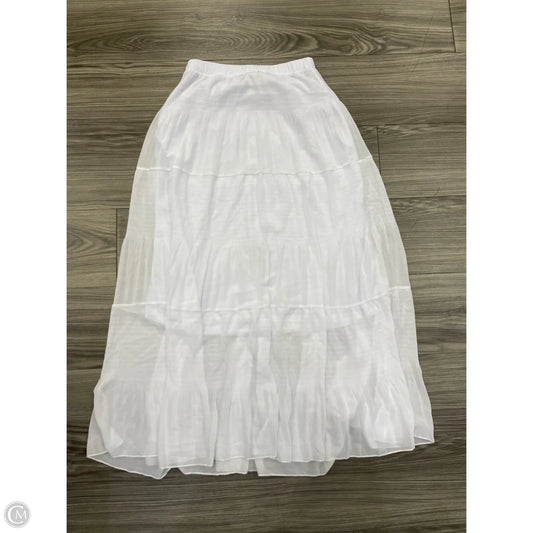 Skirt Maxi By Clothes Mentor In White, Size: S