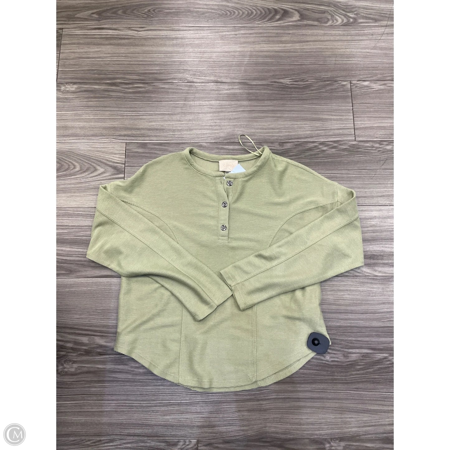 Top Long Sleeve By Cupio In Green, Size: M