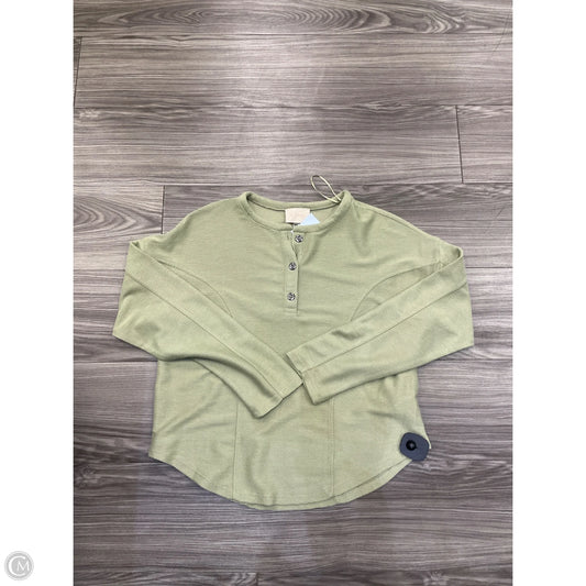 Top Long Sleeve By Cupio In Green, Size: M
