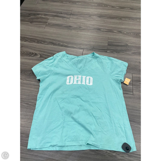 Top Short Sleeve By Clothes Mentor In Blue, Size: 2x