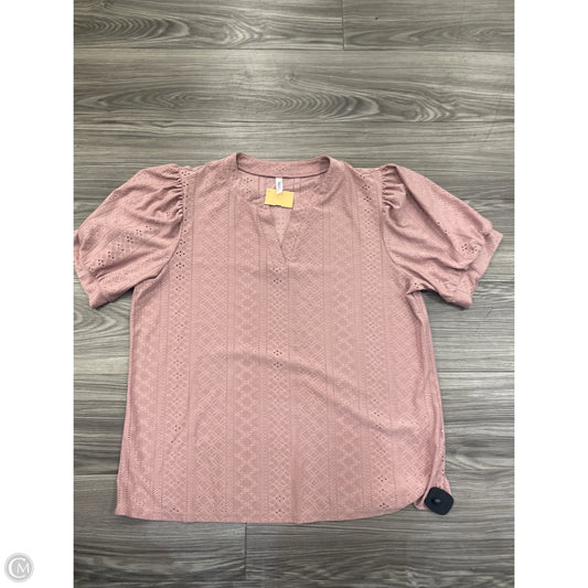 Top Short Sleeve By Dokotoo In Pink, Size: 2x