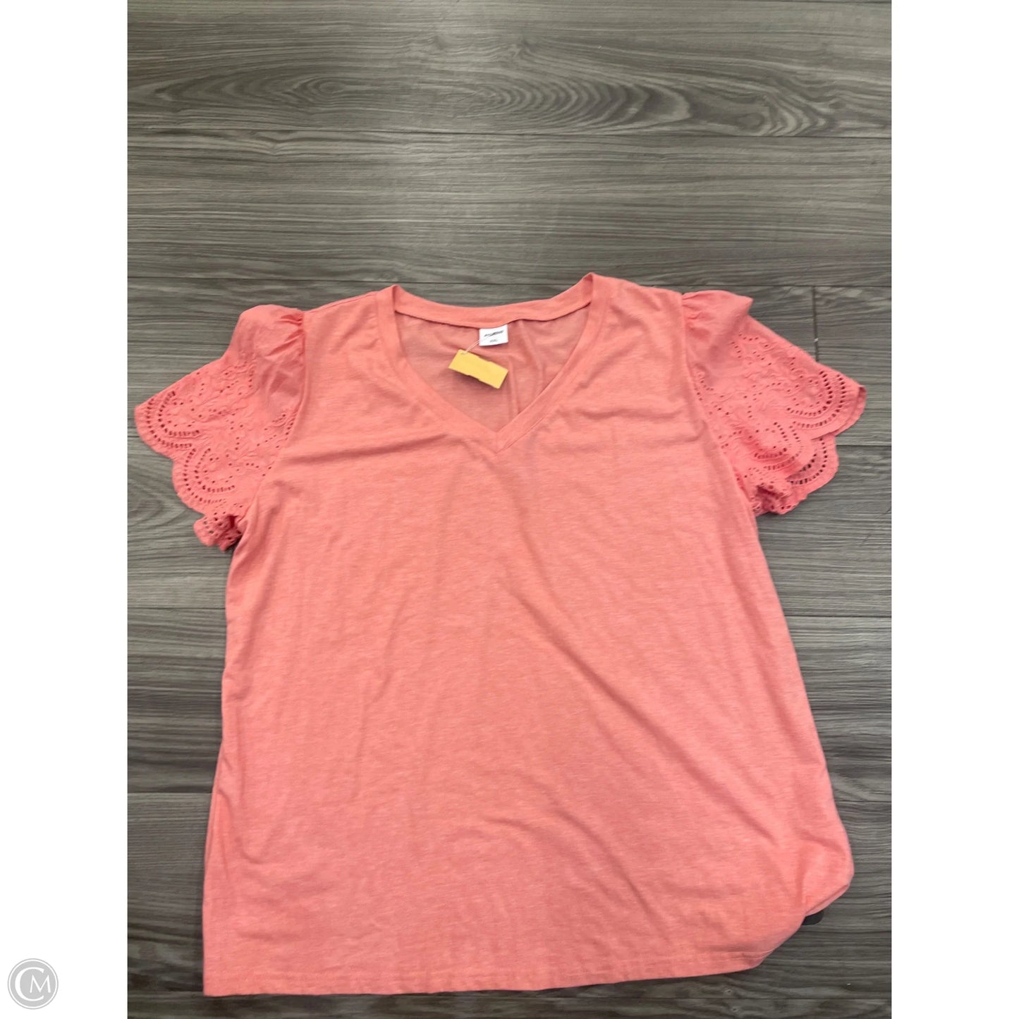 Top Short Sleeve By Clothes Mentor In Pink, Size: Xxl