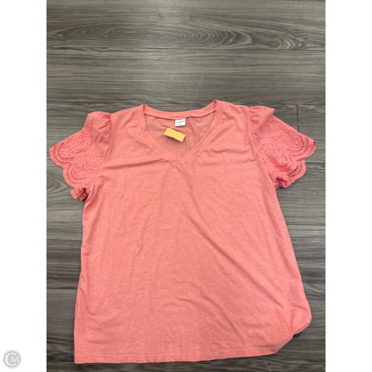 Top Short Sleeve By Clothes Mentor In Pink, Size: Xxl