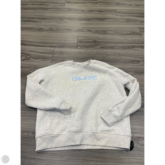 Sweatshirt Crewneck By Wilo In Grey, Size: S