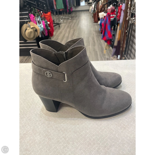 Boots Ankle Heels By Giani Bernini In Grey, Size: 11