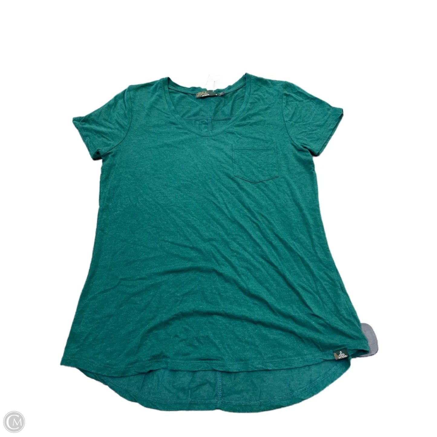 Top Short Sleeve By Prana In Green, Size: S