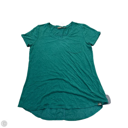 Top Short Sleeve By Prana In Green, Size: S
