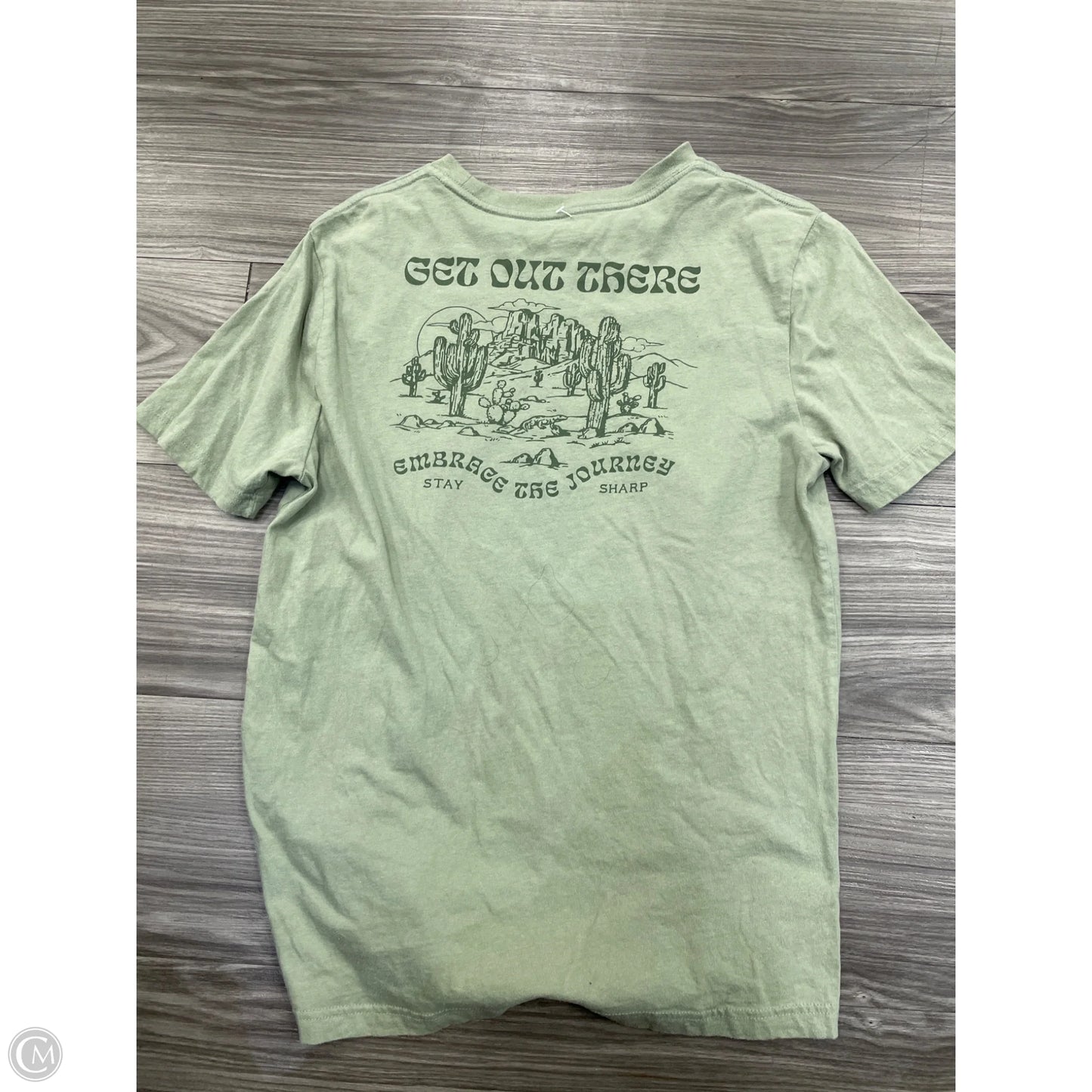 Top Short Sleeve By Old Navy In Green, Size: S