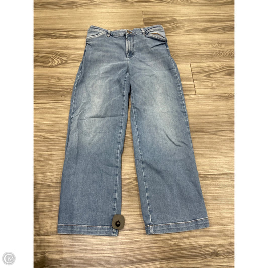 Jeans Wide Leg By J. Jill In Blue Denim, Size: 10
