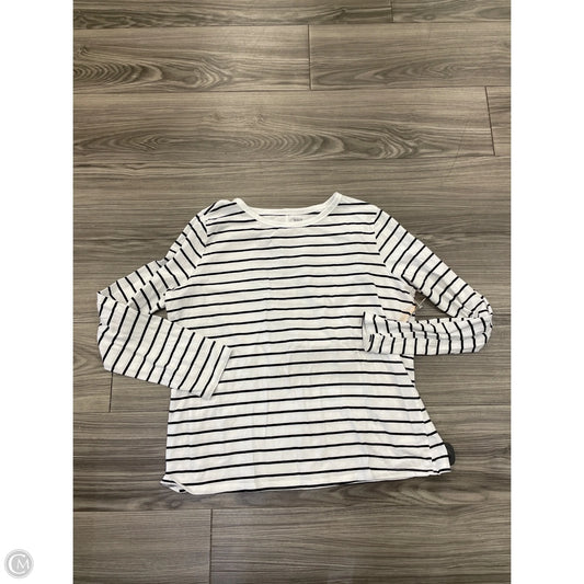 Top Long Sleeve By Ana In Striped Pattern, Size: Xl