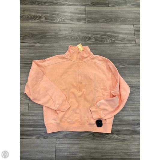 Sweatshirt Collar By American Eagle In Orange, Size: S