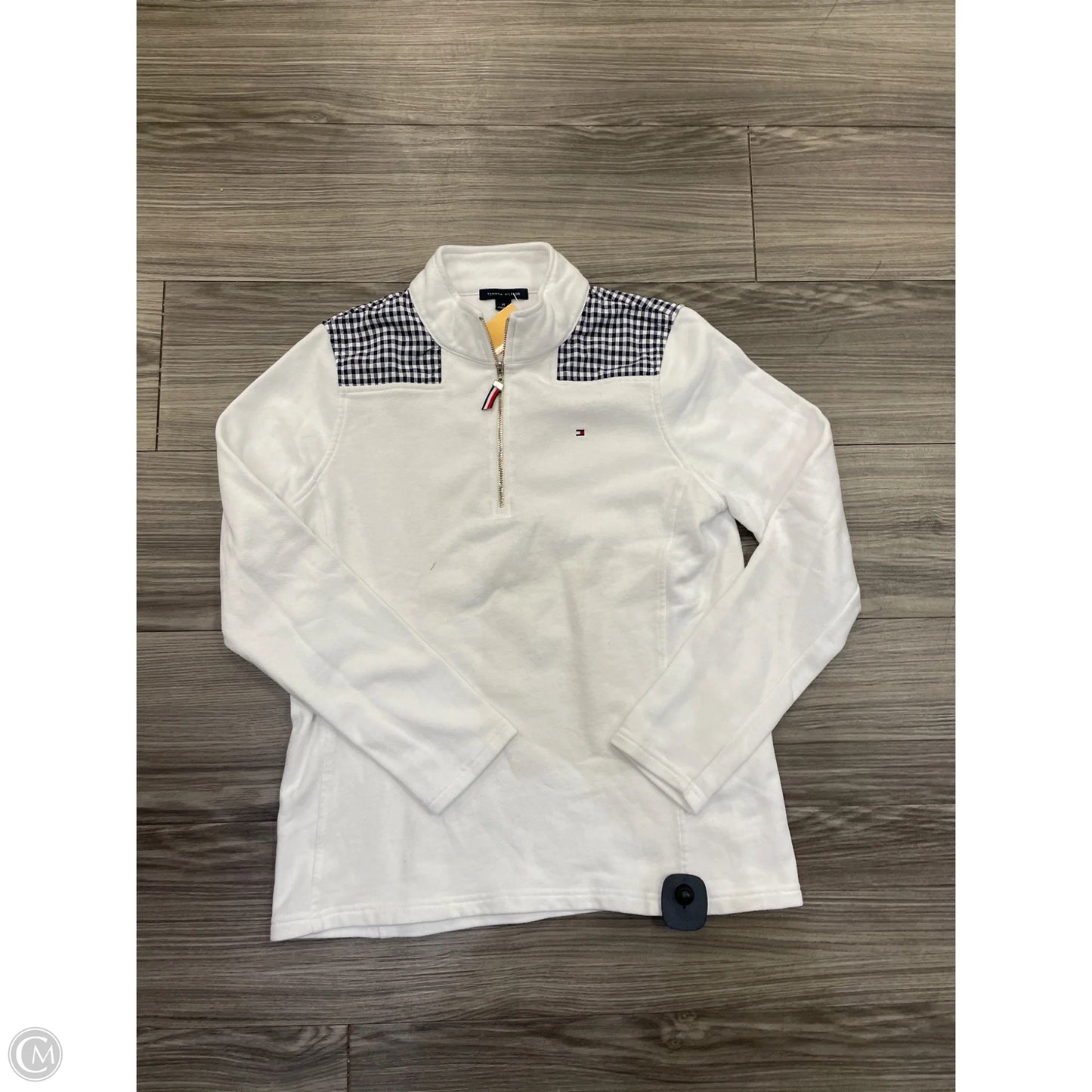 Sweatshirt Collar By Tommy Hilfiger In White, Size: M