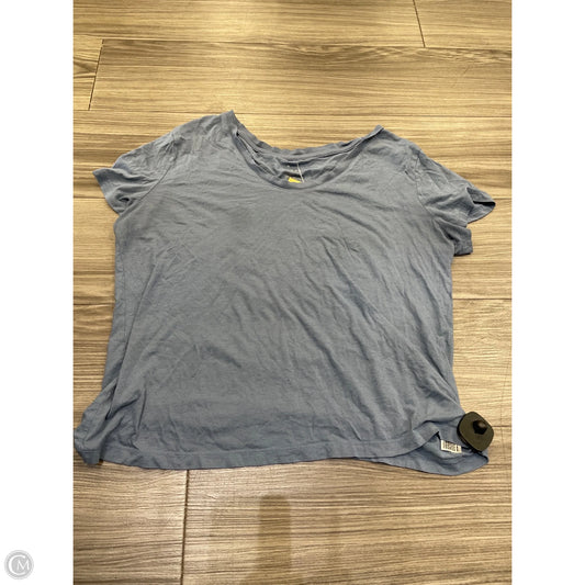 Top Short Sleeve Basic By A New Day In Blue, Size: L